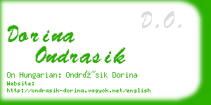 dorina ondrasik business card